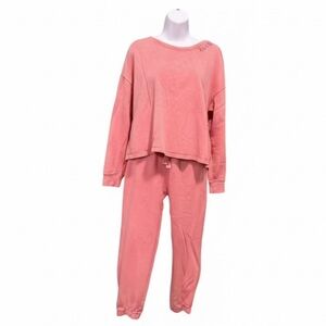 Jasmine & Ginger XOXO Pajamas Set Sweatshirt Sweatshirt Sz M